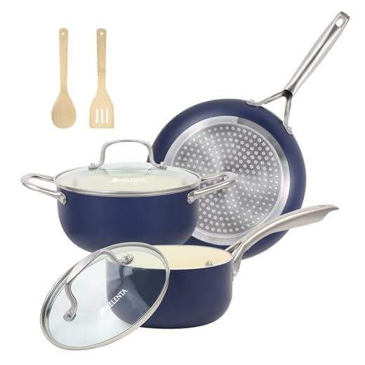 M MELENTA Nonstick Cookware Set - 7 Pieces