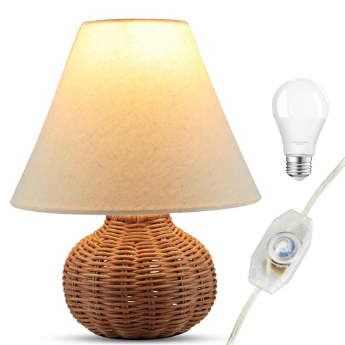 Ora Bamboo HY-TL128 Dimmable Rattan Bamboo Woven Wicker Table Lamp thumb #6