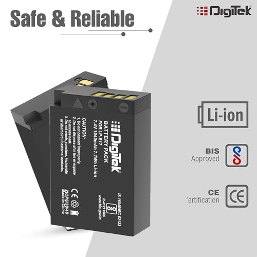 Image of DIGITEK LP E17 Lithium-ion Rechargeable Battery Pack for DSLR Camera, Compatibility - EOS 750D, EOS 760D, EOS 800D, EOS 77D & More