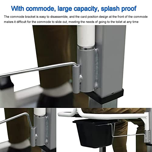 Electric Patient Lift Wheelchair For Home, Transfer Chair Wheelchair, Patient Lift Assist With 180° Split Seat And Bedpan, Portable Transport Wheelchair, Load 275 Lb #TOP7