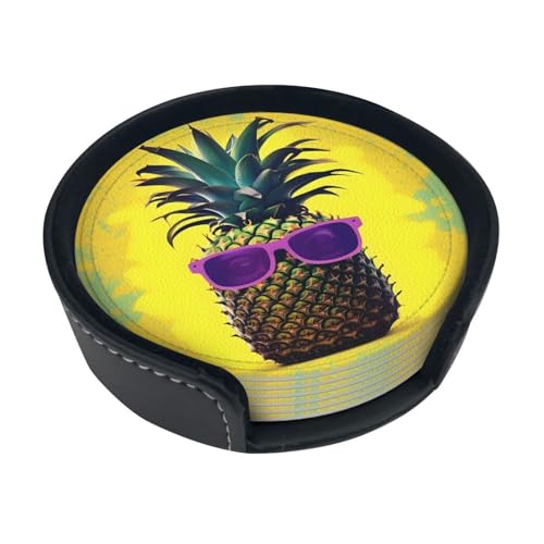 Dessous de verre ananas contre les taches de boisson et rayures de table
