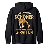 Das Leben ist schöner mit Giraffen Afrika Zoo Tier Giraffe Kapuzenjacke