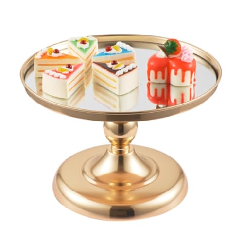 HDICUHNANU Soporte para Cupcakes,Galletas Soporte For Pasteles Bandeja For Servir Soporte For Pasteles Soporte De Exhibición Mesa De Postres Snacks(Gold)