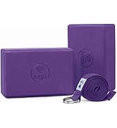 Deep-Zen® Yoga Blocks Wrist Support; Yoga Blocks 2 Pack With Knee Pads And Strap To Put Less Weight On Wrists Durable Versatile Yoga Brick Exercise Block Set Blocks Yoga 2 - View #4