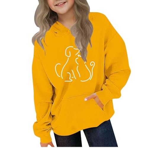 Cute Hoodies for Teen Girls Trendy Hooded Sweatshirts Oversized Long Sleeve Pullover Preppy Clothes for Girls