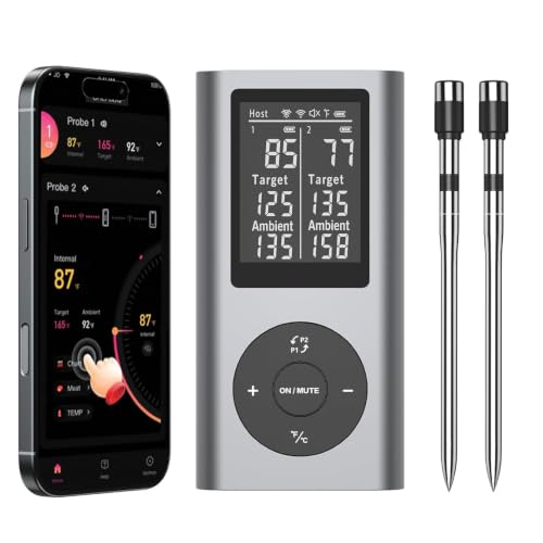 Image of Wireless Meat Thermometer Digital with 2 Probes