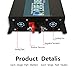 WZRELB Strong Driving Capacity 2500W 24VDC to 120VAC Pure Sine Wave Inverter Power Converter (RBP250024B1), Black