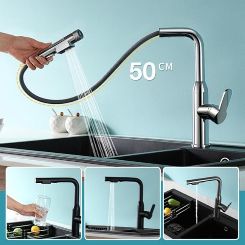 Mitigeur cuisine double jet extractible et compatible eau potable - 8