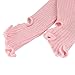 DANCEYOU Ballet Leg Warmers for Girls Toddler Teens Stirrup Ankle Warmers Knitted Socks for Dance Practice Yoga Sports Casual, Pink