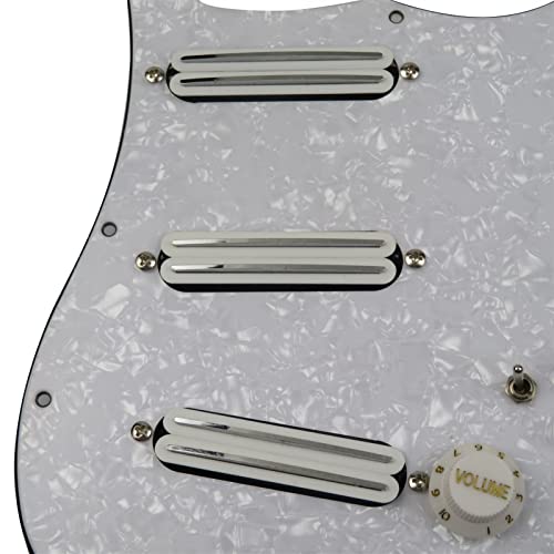 Zyzyzy Prewired PickGuard Guitar Pickups SSS. Humbucker Pickups Loaded PickGuard Pickups Biały Zestaw Do Gibsona załadowany Humbucker