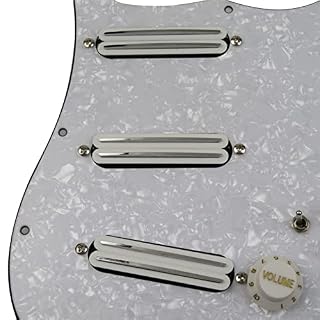 ZYZYZY Pickups De Guitare Pickguard Pré-programmé SSS Humbucker Pickups Chargé Pickuard Pickups Blanc Ensemble pour… - Les Beatles, Paul McCartney, John Lennon, RIngo Starr, George Harrison ZYZYZY Pickups De Guitare Pickguard Pré-programmé SSS Humbucker Pickups Chargé Pickuard Pickups Blanc Ensemble pour… – Image 2
