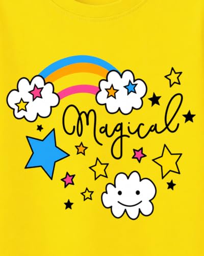 Image of Kuchipoo Girls Regular Fit Cotton T-Shirts and Shorts Set