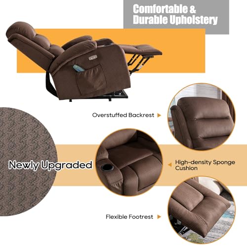 Sillón sin reclinar con puertos USB miniatura 5