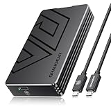 GRAUGEAR USB4 M.2 SSD Enclosure, 40Gbps Aluminum Alloy Tool-Free External Case, Thunderbolt 4 Compatible, Supports PCIe Gen4 NVMe 2230-2280 SSD, Compact Portable External Storage (U4-40G01)