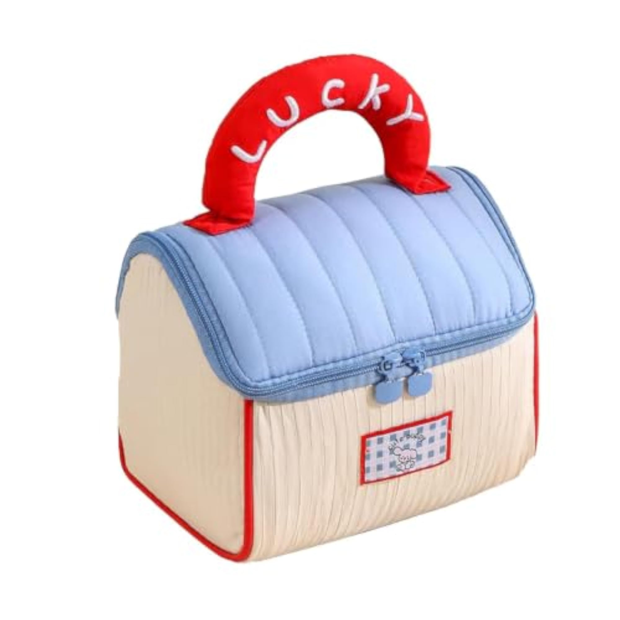 Cottage House Style Cosmetic Organizer Bag, Makeup Pouch