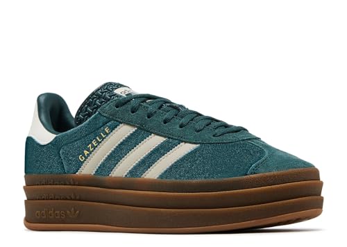 Image of adidas Gazelle Bold Womens Shoes, Mineral Green /Putty Grey /Mineral Green, Size 7.5