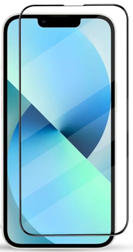 Image of DPJ Tempered Glass for iPhone 13 /13 Pro /14 /16E /17E (6.1 Inch) With Installation Kit | Military-Grade Gorilla Screen Protector | Edge to Edge Coverage |9H Hardness |Bubble-Free | Case Friendly | [Pack of 1]