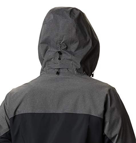 Columbia Jaqueta feminina Evolution Valley II à prova d'água e respirável, média, preta/cinza-escur