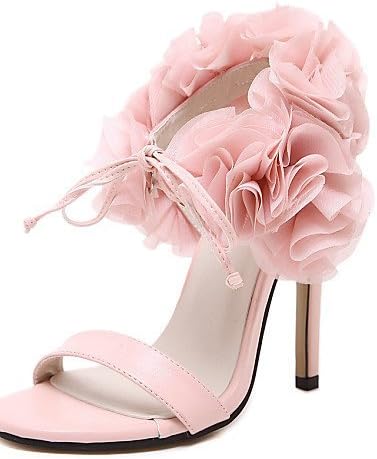 CH \u0026 CH Zapatos de mujer sandalias de vestido/LÄSSIG de punta/Napa Leather  de Stöckel Super tacón de parte delantera abierta Zapatos de color negro y  rosa negro negro Talla:us7.5 / eu38 /