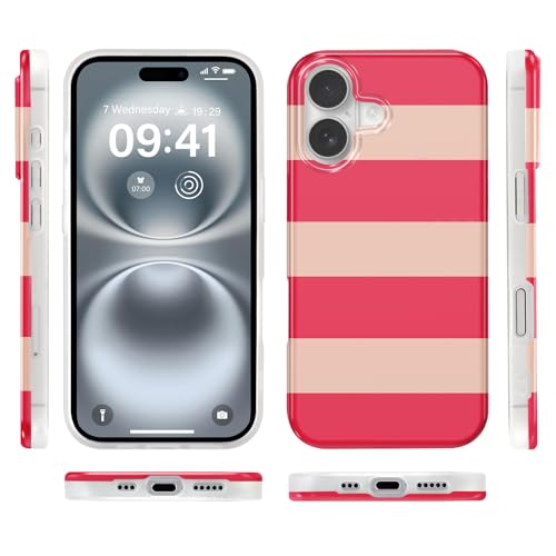 Coque silicone souple iPhone 16 antichoc anti rayure fine rouge - 4