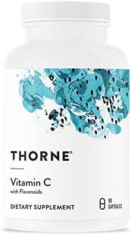 Thorne Vitamin C - Blend of Vitamin C and Citrus Bioflavonoids from Oranges - Support Immune System, Production of Cellular Energy, Collagen Production and Healthy Tissue - Gluten-Free - 90 Capsules