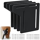 Yuleimy Headboard Adapter Kit, 4 PCS Headboard Brackets for Metal Bed Frame, Full to Queen Conversion Kit
