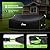 UIRWAY Patio Furniture Covers 4 Piece Set, Outdoor Furniture Covers Waterproof 4 Piece, Heavy Duty Patio Furniture Set Covers with Windproof Buckle Strap and Drawstring, Black
