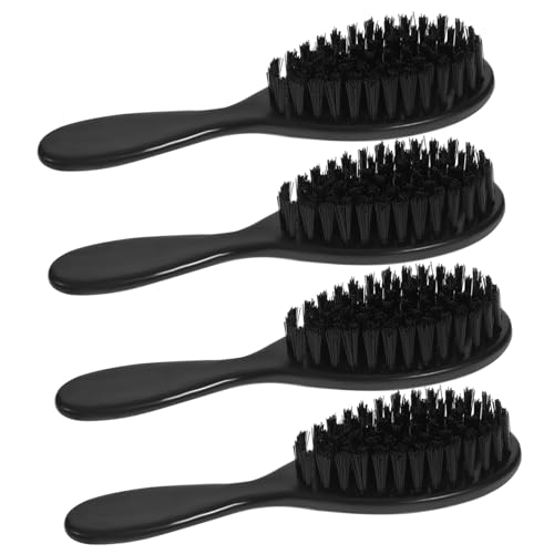 OHPHCALL Barber Beard Brush 4pcs Soft Bristles Men's Face Brush for Beard Grooming