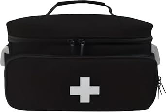 Home Health Bag - Medicine Bottle Organizer, Waterproof Medicine Storage Bag | Portable Travel Farmacy Bag, Doctor Kit, Nurse Bag, Easily Organized for Home, Clinic, Travel |