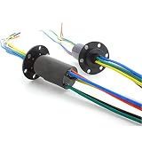 Taidacent Slip Ring Power Connector Large Current Rotating Wire Connector 2/4/6/8/12 Way Dining Table Slip Ring Contacts (4 way 5A)