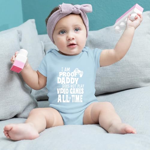 Image of Hi Daddy Bodysuit for Baby Hello Daddy Pregnancy Announcement for Husband I Love Daddys Baby Romper