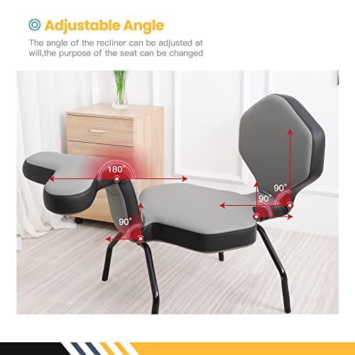 Multifunctional Lazy Sofa Chair,Foldable Chair,Adjustable Mermaid Chair Recliner Folding Lounge For Living Room Bedroom Indoor Outdoor,Grey #TOP4