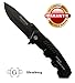 Glemburg Klappmesser | Outdoor Messer F30 | Jagdmesser | Taschenmesser | Einhandmesser | Überlebensmesser | Campingmesser | Angelmesser | Edelstahl Schwarz