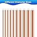 Pure Copper Round Rod 7.8 Inch Length 1/2