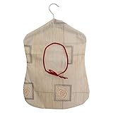 waschbar bei 40° Klammerbeutel Baumwolle mit Kleiderbügel Größe: 34 x 49 cm, Wäscheklammerbeutel, Muster-/Farbauswahl erfolgt zufällig, 100% Baumwolle