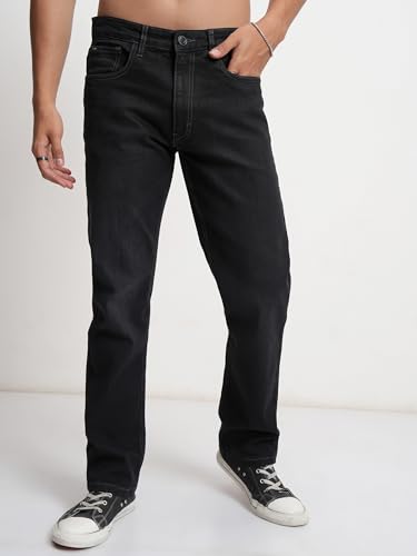 Image of Highlander Men Men's Straight-Fit Jeans | Classic & Modern | Stretchable Denim | Jeans for Man | Men Jeans
