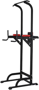 Power Tower Dip Station, Pull Up Bar Station & Multi-Function Gym Equipment for Home Strength Training Adujustable Height