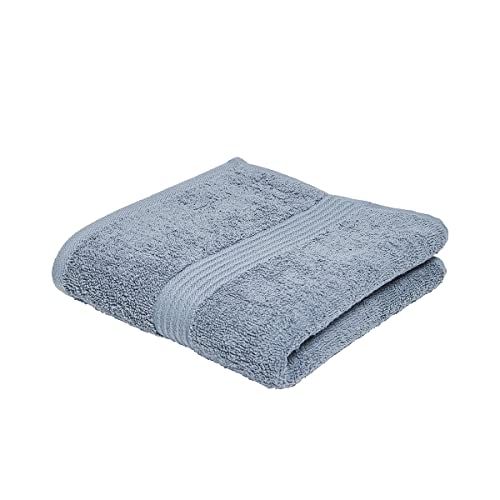 Serviette de Bain Coton 50X90 uni Essential Denim