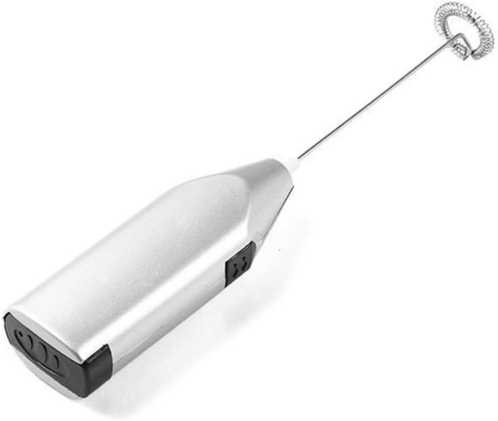 Hemoton 1pc Electric Egg Whisk Mini Handheld Stirrer for Cakes and Creams Silver Electric Milk Frother Ergonomic Design for Smoothies and Soups Kitchen Tool for Baking