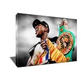 ARToholic Studios Undefeated Champ Floyd Mayweather Jr Poster Photo Painting Artwork Portrait on CANVAS Art