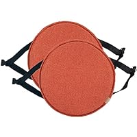 Cuscino Rotondo Per Sedia Con Fibbia - Morbido Velluto Antiscivolo Diametro 30cm