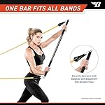 BIONIC BODY 36 Inches Light Weight Resistance Training Straight Bar – Fits All Resistance Bands/Accessories with Carabiners BBEB-020 - Image 5