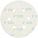 PORTER-CABLE 736602225 6-Inch 6-Hole Hook and Loop 220 Grit Sanding Discs (25-Pack)