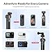 ULANZI MT-16 Extendable Mini Camera Tripod, 4 Levels Adjustment 360° Ball Head Cold Shoe Lightweight Portable Vlog Travel Selfie Stick Handle Grip Desktop Webcam Tripod for DSLR Action Camera