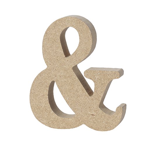 WINOMO Lettres en Bois d'alphabet Grandes Plaques Numériques Accueil Décoration de Mariage