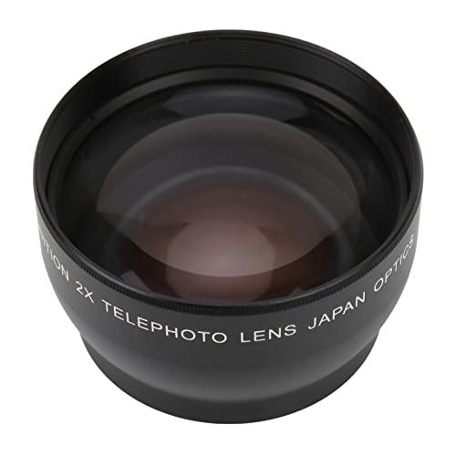 Akozon Lenti Fotocamera SLR, Teleobiettivo 49MM Ingrandimento 2X Adatto a Tutte Le Lenti Fotografiche di Teleobiettivo, 49MM 2.0X Alta Definizione