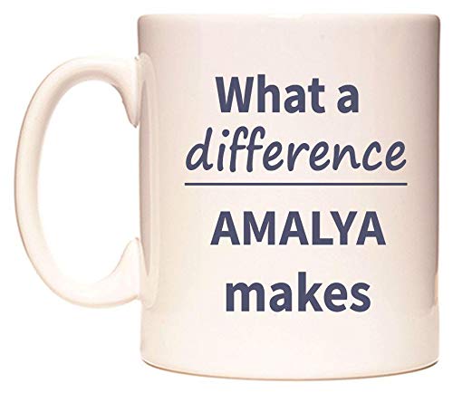 WeDoMugs What a Difference AMALYA Makes Ceramic 11oz Coffee Mug