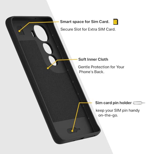 Image of amazon basics Shockproof Case for Vivo Y400 Pro 5G | Full Camera Protection | TPU Flexible Back Cover for Vivo Y400 Pro 5G (Matte Black)