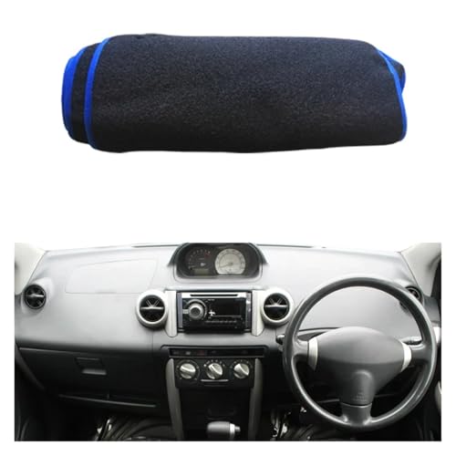 Tapis de protection de tableau de bord pour Toyota IST 2001-2005 bleu