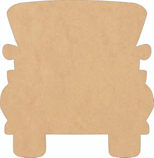 Pickup Truck Wooden Door 20" Hanger, Paintable 1/4" MDF Craft, DIY